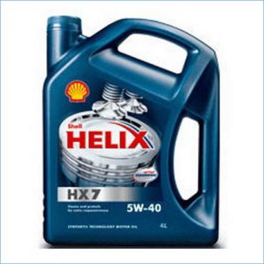 Масло SHELL HELIX HX7 5W-40 4л