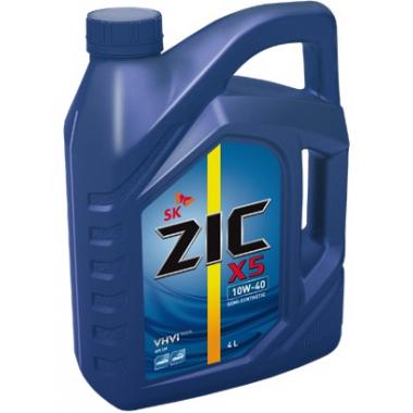 Масло моторное ZIC X5 10W40 полусинт 4 л