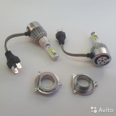 Лампа автомобильная светодиодная Н4 12V LED 36W/3800LM 6000K (к-т)