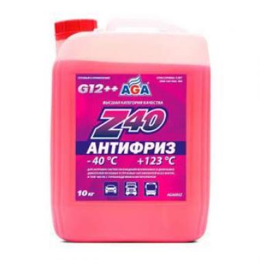 Антифриз AGA-Z40 G12++ красный 10кг